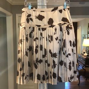 J. Crew Pleated Silk Skirt